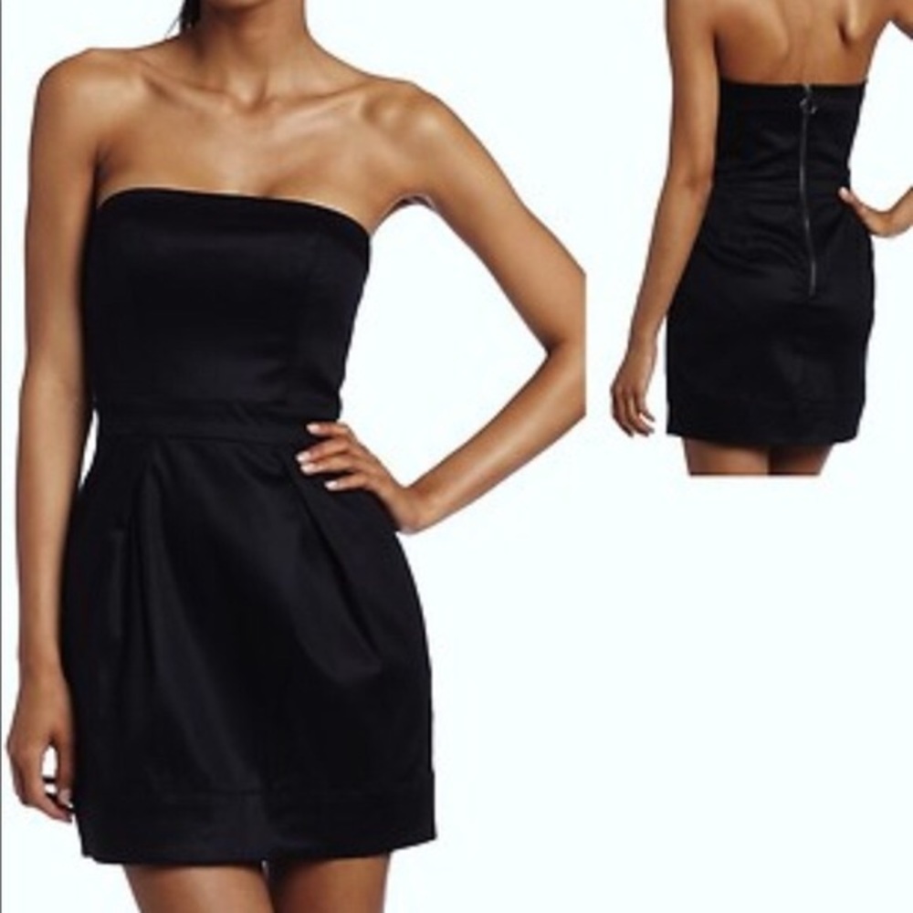 French Connection Black Strapless Dress - Picture 6 of 8